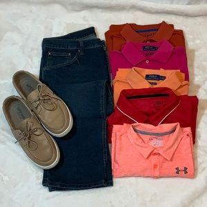 Bundle of men’s short sleeve polos